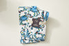 The Crab Craze Kitchen Towels, 2 pack features a vibrant blue crab design ideal for coastal kitchen decor, presented on a plain, light background.