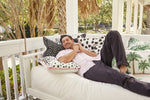 Modern Outdoor: Black Arrows Pillow