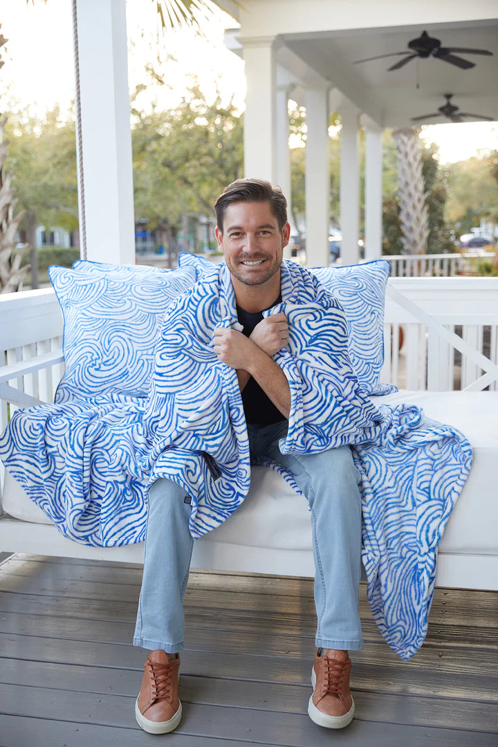 Sew Cozy Book Bundle: Signed Pillow Talk + Bookmark + Wave Blanket