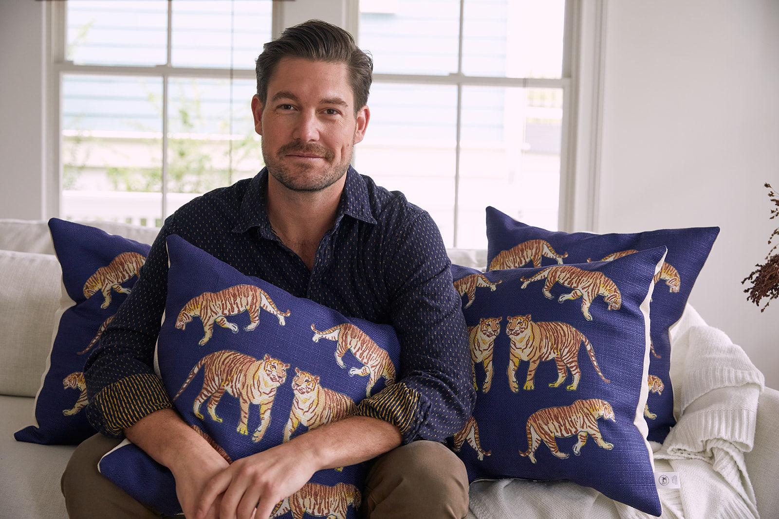 On The Prowl Midnight Pillow Sewing Down South