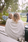 *SEW NEW* SDS Embroidered Picnic Blanket with Tassels