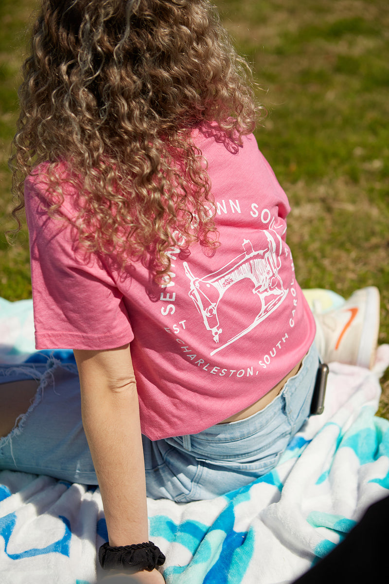 Sewing Down South Logo Tee, Rainbow Row Colors