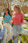 Sewing Down South Long-Sleeve Logo Tee, Rainbow Row Colors