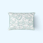 Pastel Crab Craze Outdoor Lumbar Pillow